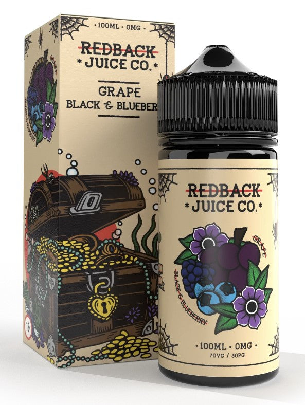 Redback Juice Co. - Grape Black & Blueberry | Vape Juice | Vape Melbourne | Vape Australia | E-Juice | Ace Vape Melbourne