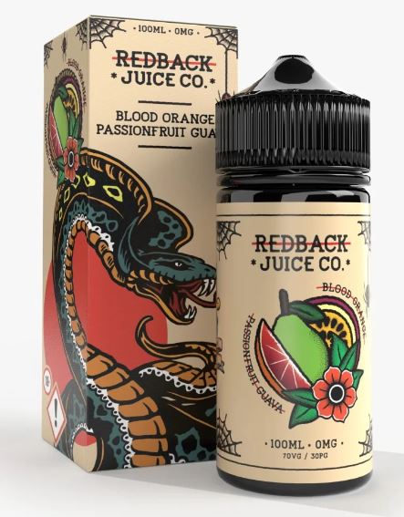 Redback Juice Co. - Blood Orange, Passionfruit & Guava | Vape Juice | E-Liquid | Ace Vape Melbourne